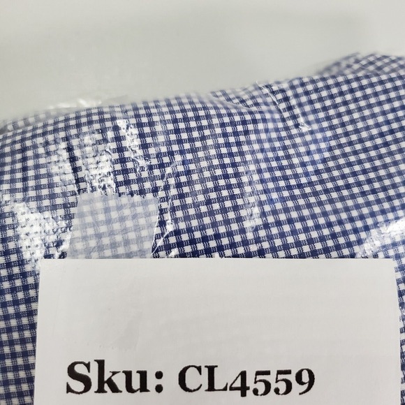 Mizzen And Main‎ Spinnaker Men Trim Fit Stretch Shirt Size XL Office Casual - Picture 12 of 12